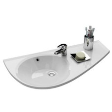 Ravak izlietne Avocado, 850x450 mm, bļoda labā pusē (L), balta