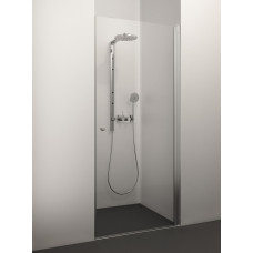 Stikla Serviss dušas durvis Elegante, 800 mm, h=2000, hroms/caurspīdīgs stikls