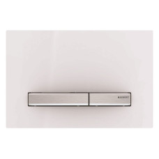 Geberit taustiņš Sigma50, 266x164 mm, balts/hroms