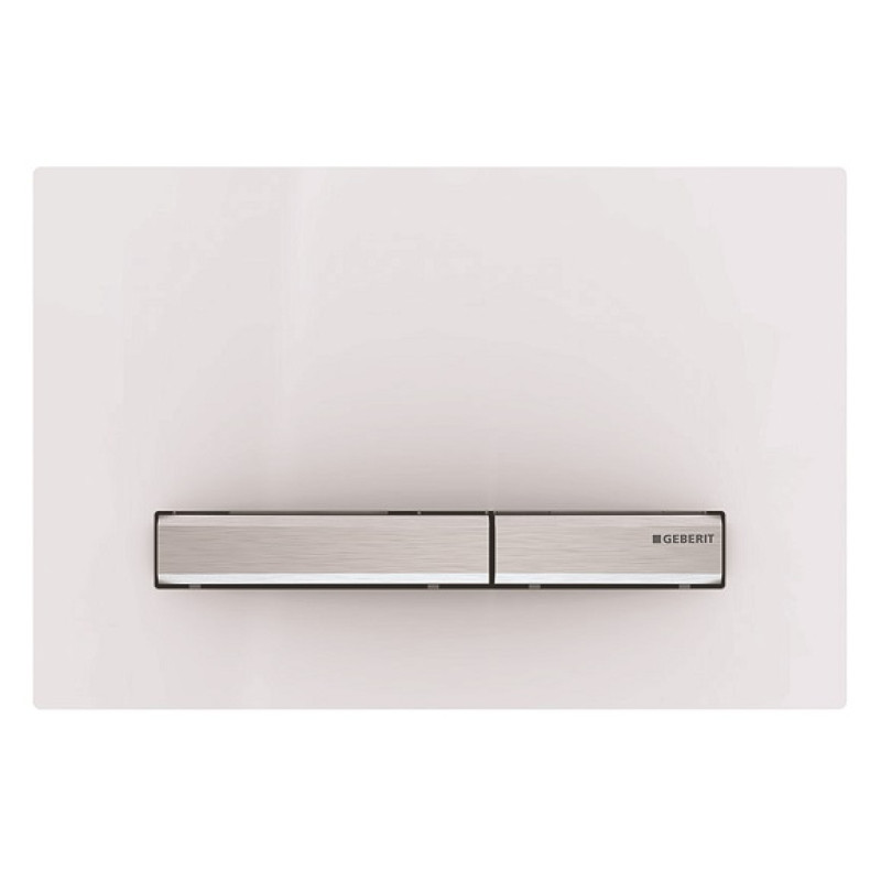 Geberit taustiņš Sigma50, 266x164 mm, balts/hroms