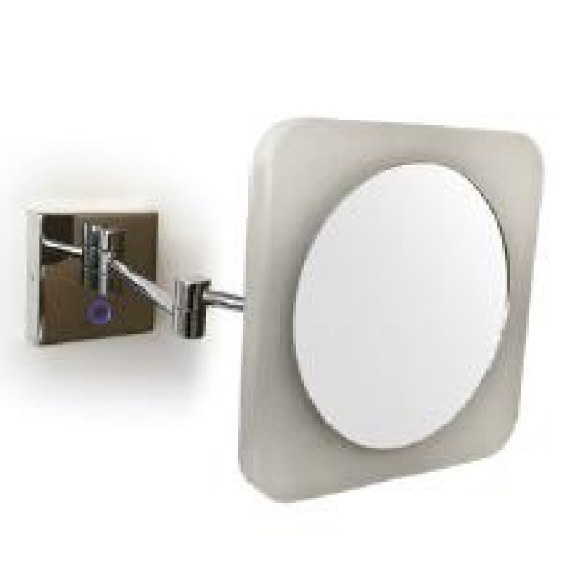 Vanita & Casa kosmētiskais spogulis ar apgaismojumu Hubble, d=190 mm, 3x palielina, pie sienas