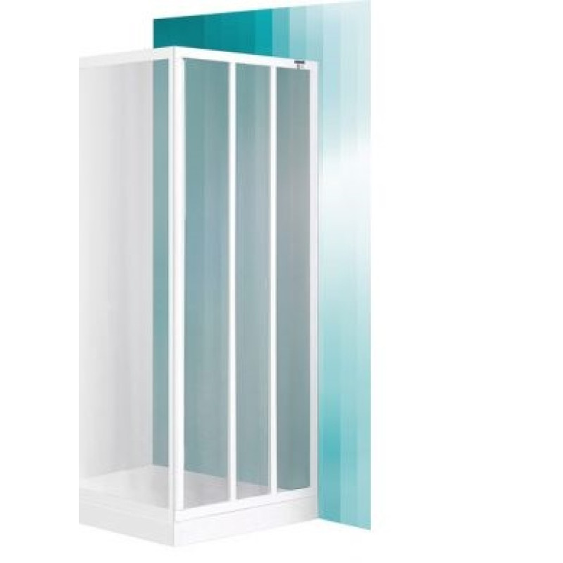 Roth dušas durvis LD3, 900 mm, h=1800, balts/damp