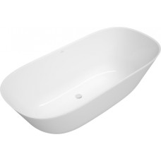 Villeroy & Boch vanna Theano, 1750x800 mm, brīvstāvoša, balta/Krasainā  Quaryl®.