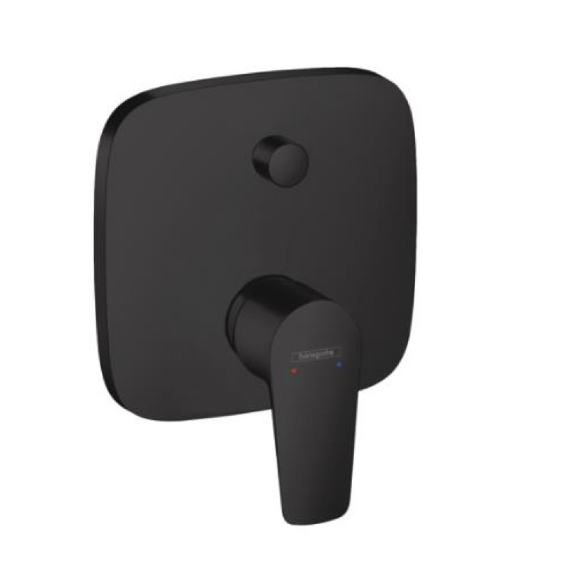 Hansgrohe iebūvējamā vannas maisītāja Talis E virsapmetuma daļa, matēta melna