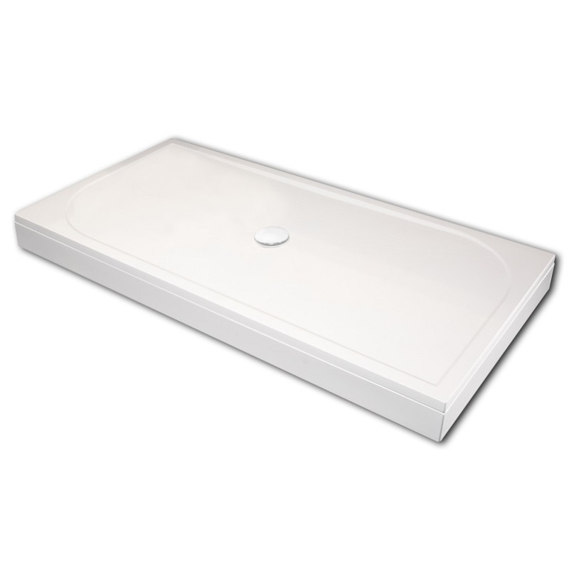 PAA dušas paliktnis Largo, 1000x800 mm, ar paneli, krāsains akmens masas