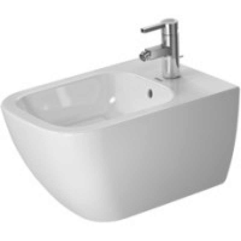 Duravit bidē Happy D.2, stiprināms pie sienas, 355x540 mm, Durafix, balts, WG