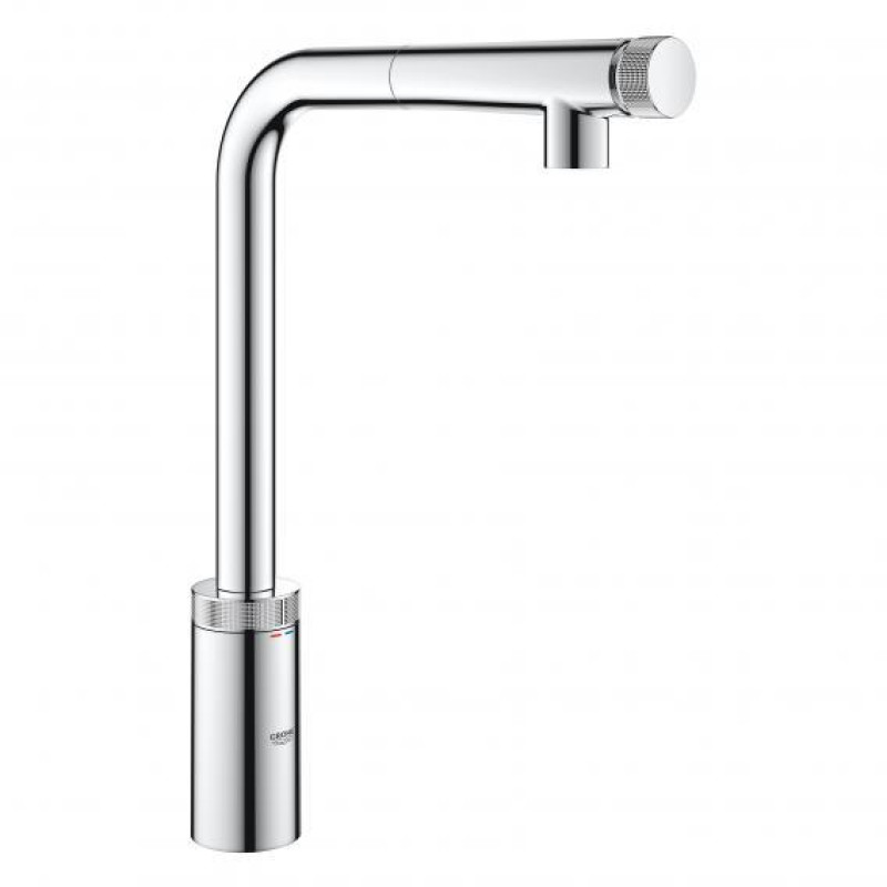 Grohe virtuves izlietnes maisītājs ar izvelkamu dušu Minta Smartcontrol, hroms