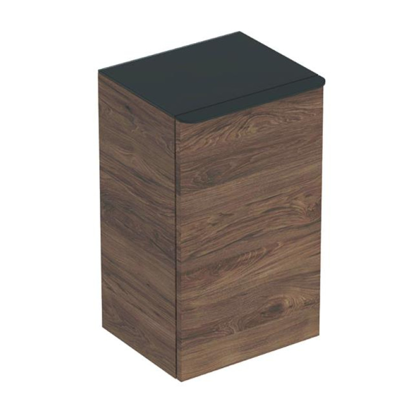 Geberit sienas skapis Smyle Square, 360x326 mm, h=600 mm, 1D, labā puse, hickory