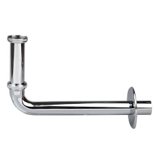 H&L HL notece - līkums, 1¼ x 32 mm, Hroms