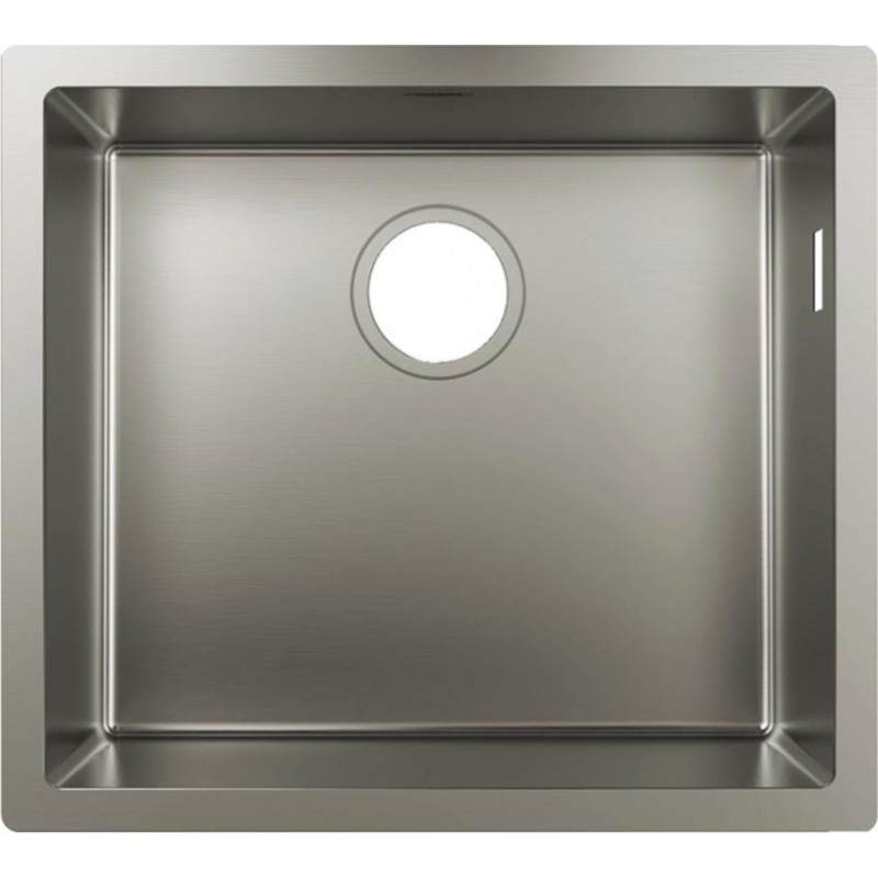 Hansgrohe virtuves izlietne S719-U500, viena bļoda, 500x450 mm, nerūsējošais tērauds