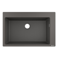 Hansgrohe virtuves izlietne S510-F660, viena bļoda, 770x510 mm, stone grey