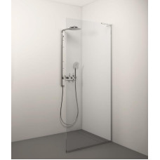 Stikla Serviss dušas siena Gaia, 1200 mm, h=2000, hroms/caurspīdīgs stikls