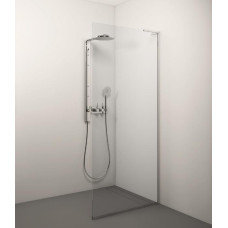 Stikla Serviss dušas siena Gaia, 900 mm, h=2000, hroms/caurspīdīgs stikls