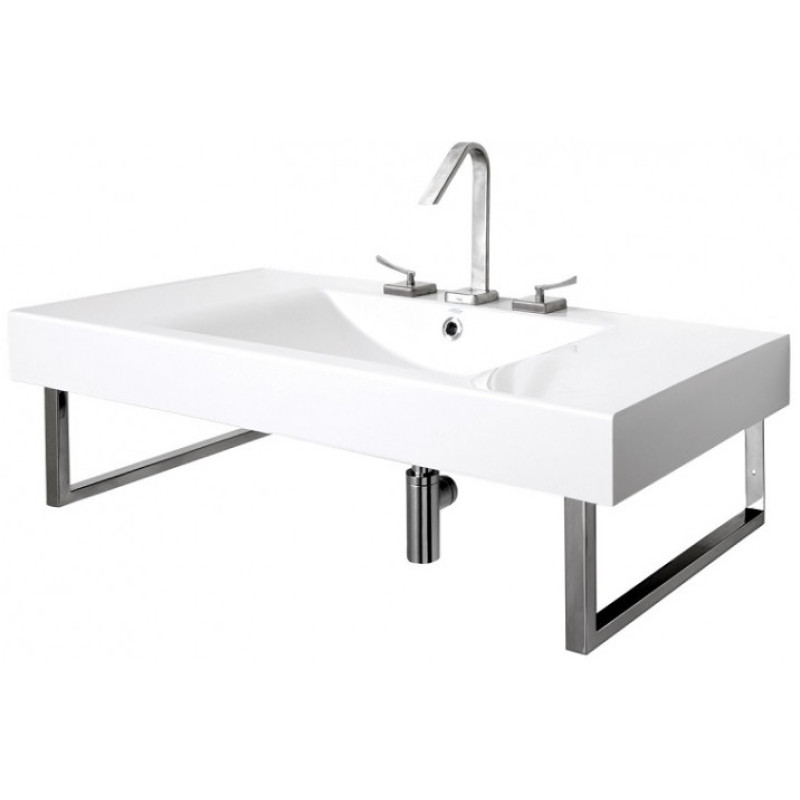 PAA izlietne Long Step, 1000x490 mm, balta