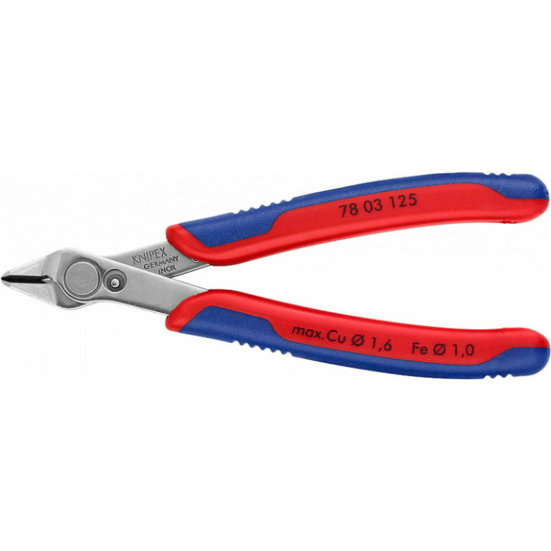 Knipex Elektroniķu asknaibles 125mm D1.6mm, DR, Knipex