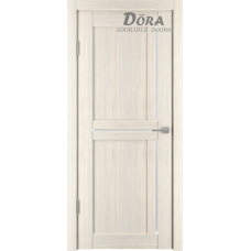 Dora Mix-7, Kapučīno, PVC Pārklājums, Durvju Komplekts - Vērtne, Kārba, 2 Eņģes, Ar Polipropilēna Pārklājumu, O80x200cm