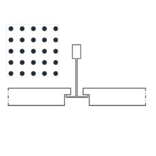 Knauf Danoline Belgravia akustiskie, ģipša, piekaramie griesti 12.5x600x600mm E, S15, U6
