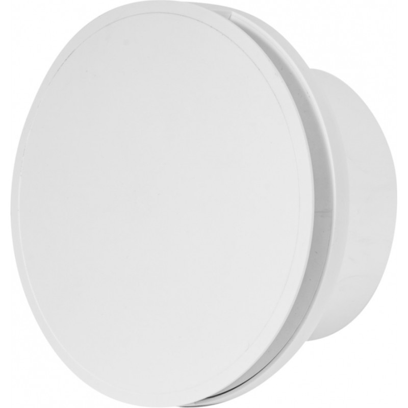 Europlast elektroventilators, apaļš E-EXTRA, Ø100mm ar noslēgvāku, lodīšu gultni, taimeri