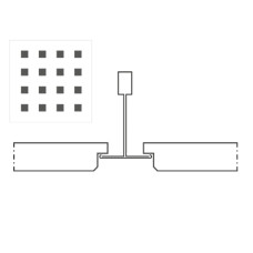 Knauf Danoline Belgravia akustiskie, ģipša, piekaramie griesti 12.5x600x600mm E, S24, Q1