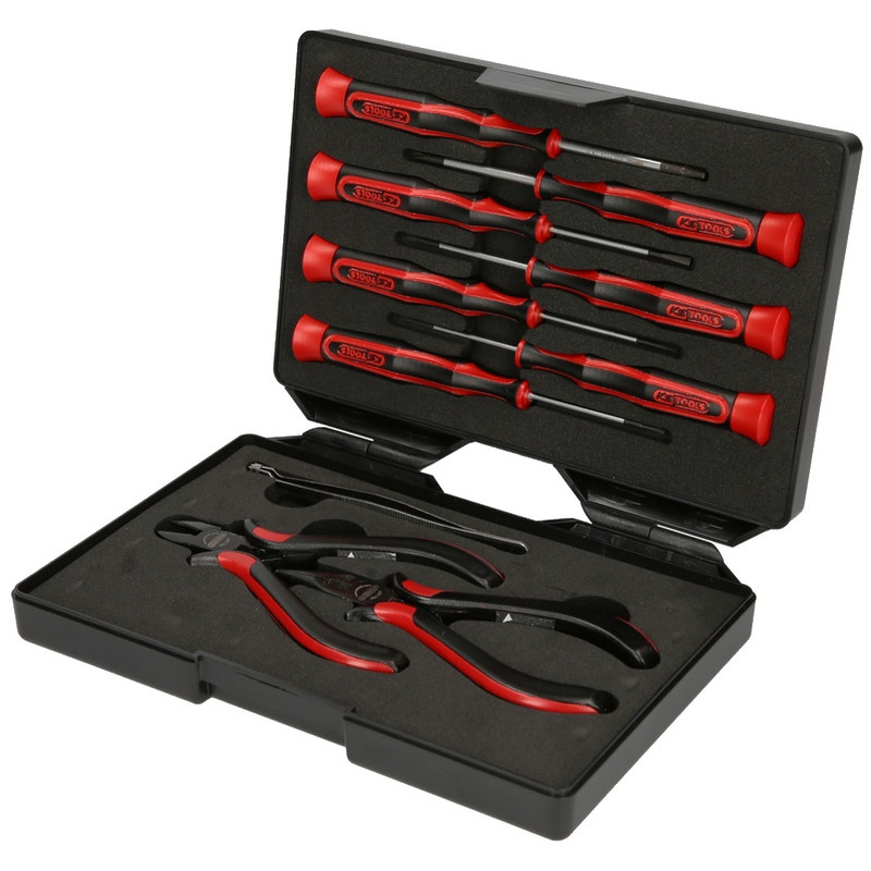 Ks Tools precīzijas instrumentu komplekts 10-daļīgs - gab.