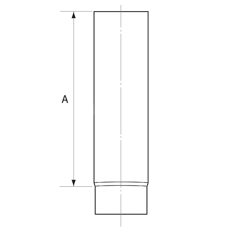 Almeva KH caurule 0.5m DN130 - gab.