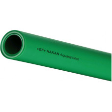 Kan-Therm PPR caurule ar šķiedru D63x8.6mm PN20, zaļa - m