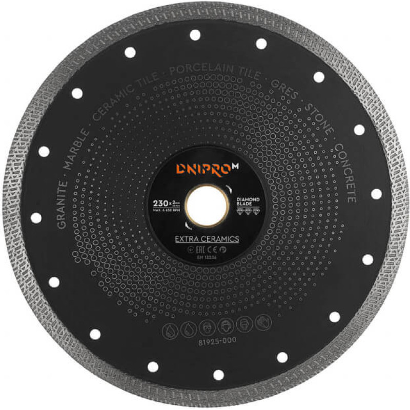 Dnipro-M Dimanta griezējdisks CERAMICS 230x2.0x25.4mm DNIPRO-M