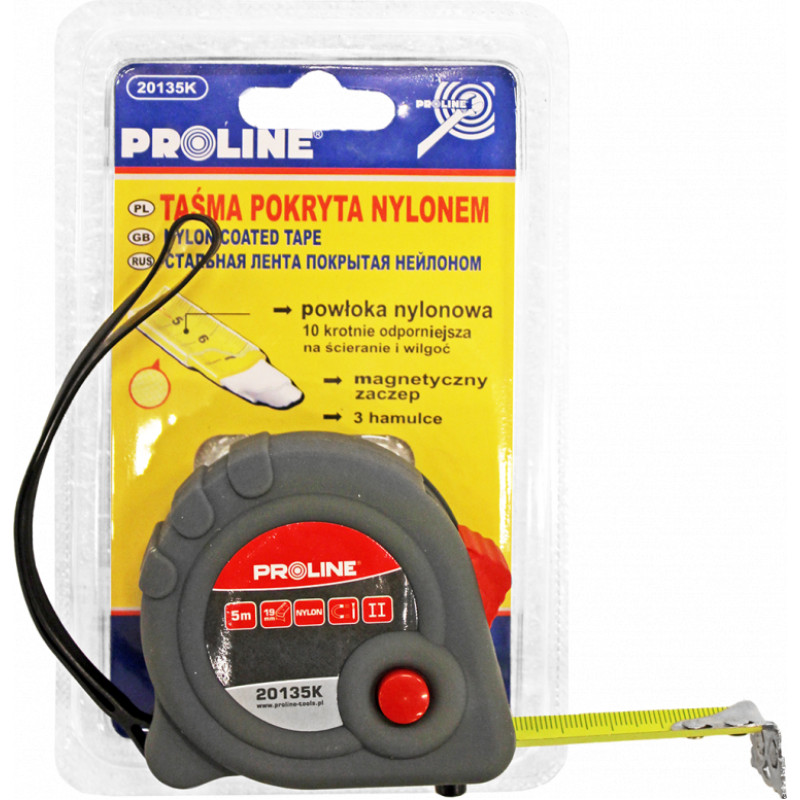 Proline Mērlente   5mx19 mm, magneta un ar neilona pārklājumu, II klase