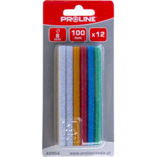 Proline Brusiņi līmes 8x100mm krāsaini mirdzoš.12gb Proline
