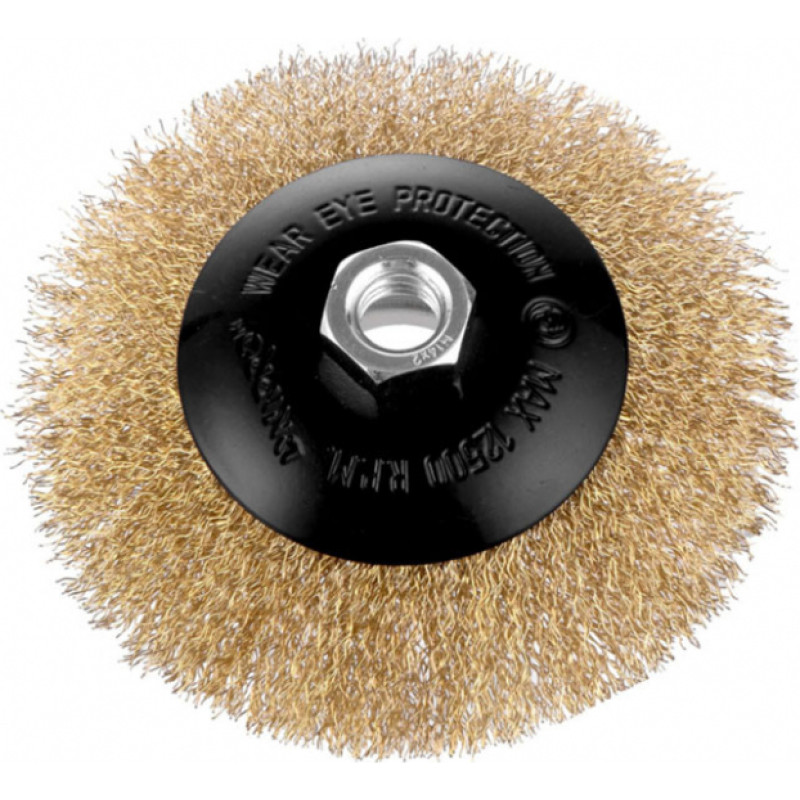 Dnipro-M Ieliekta birste M14 115mm, misiņa, gofrēti zari DNIPRO-M