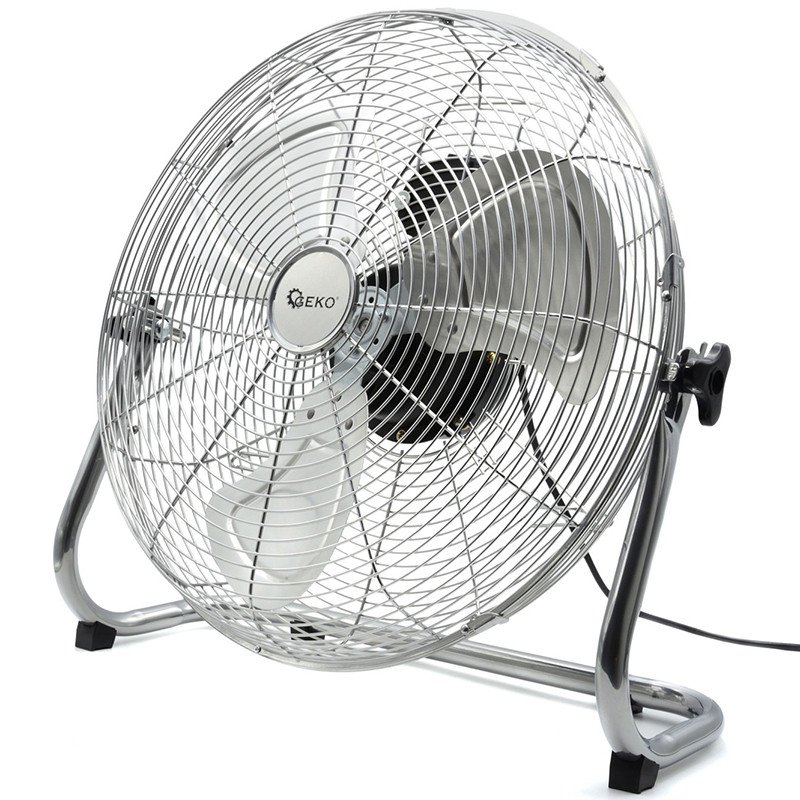 Geko Grīdas ventilators 45cm, 120W, 3 ātrumi, nerūs. tērauds G80471 GEKO