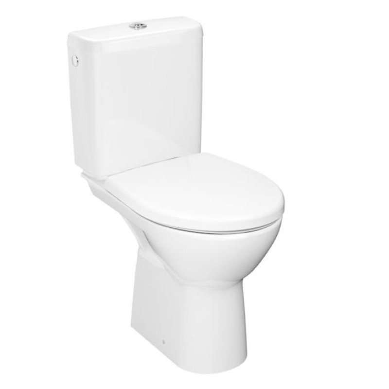 Jika pods Lyra Plus Rimless, 360x630 mm, horizontāls izvads, pievads no apakšas,  4,5/3 l, balts