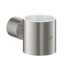 Grohe glāzes/ziepju trauka turētājs Atrio New, supersteel