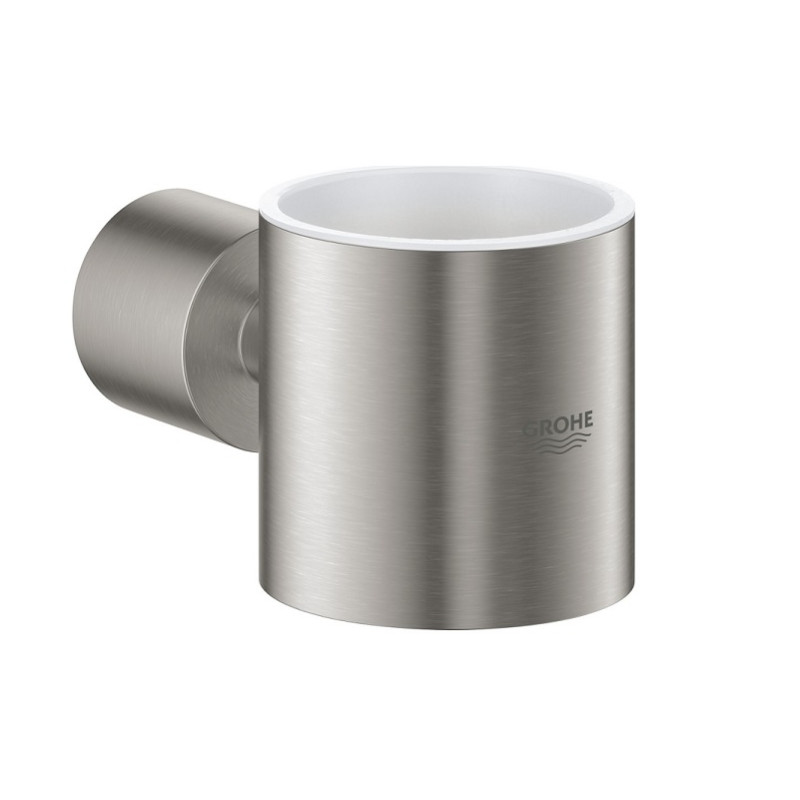 Grohe glāzes/ziepju trauka turētājs Atrio New, supersteel