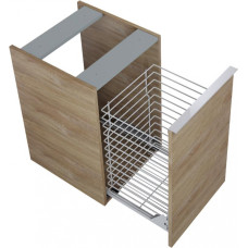 Elita sienas skapītis Look, 400x449 mm, h=635 mm, ar veļas grozu, oak canela