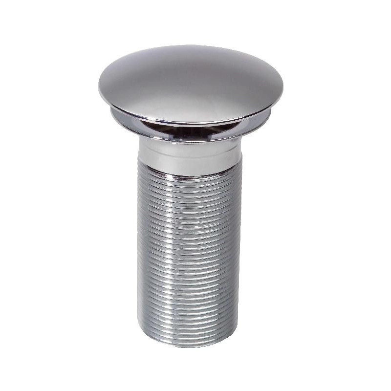 Wirquin izplūde ar dekoratīvo vāciņu, 1¼ , h=100 mm, hromēts misiņš