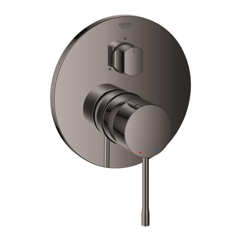 Grohe iebūvējamā dušas maisītāja Essence virsapmetuma daļa, ar 3 ceļu pārslēdzēju, hard graphite