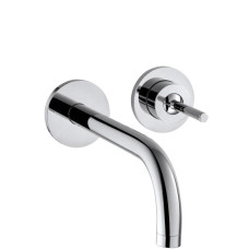 Hansgrohe iebūvējamā izlietnes maisītāja Axor Uno² virsapmetuma daļa, 2 caurumu, iztece 165 mm, no sienas, hro