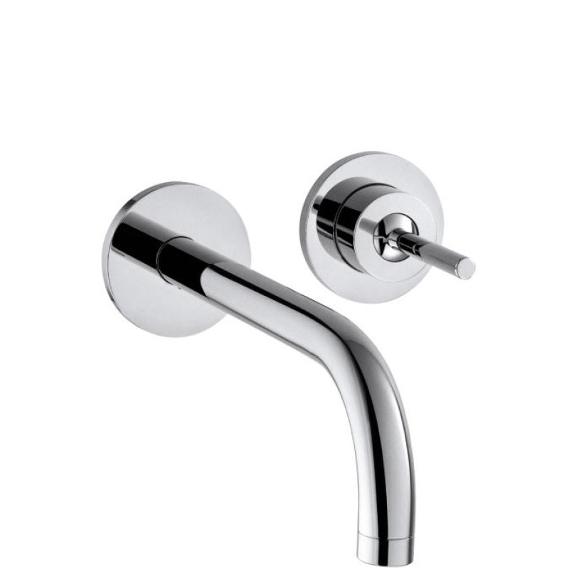 Hansgrohe iebūvējamā izlietnes maisītāja Axor Uno² virsapmetuma daļa, 2 caurumu, iztece 165 mm, no sienas, hro