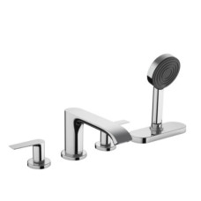 Hansgrohe iebūvējamā vannas maisītāja Vivenis virsapmetuma daļa, 4 caurumi, uz virsmas, hroms +sBox