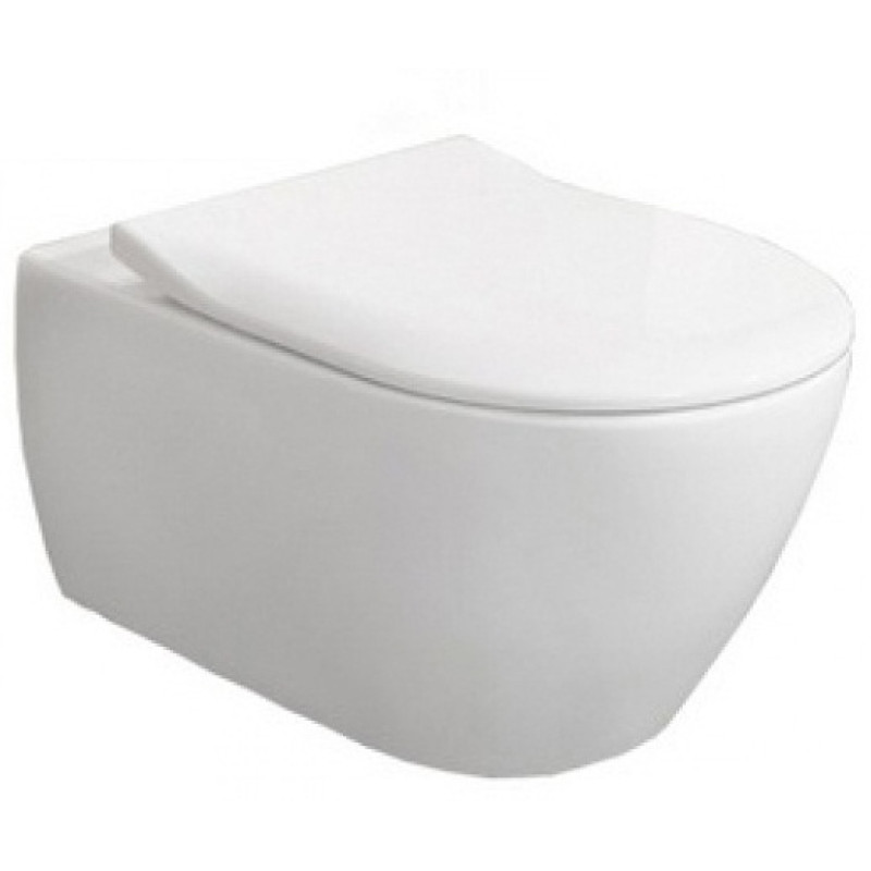 Villeroy & Boch pods ar QR/SC vāku Subway 2.0 Rimless, stiprināms pie sienas, 370x560 mm, SupraFix, balts