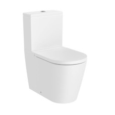 Roca poda apakša Inspira Round Rimless, 375x645 mm, universāls izvads, matēta balta