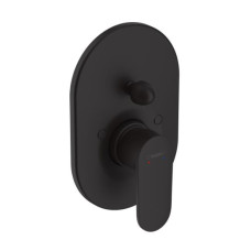 Hansgrohe iebūvējamā vannas maisītāja Vernis Blend virsapmetuma daļa, matēta melna