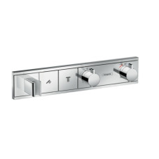 Hansgrohe iebūvējamā termostata RainSelect virsapmetuma daļa, ar 2 izejām, hroms
