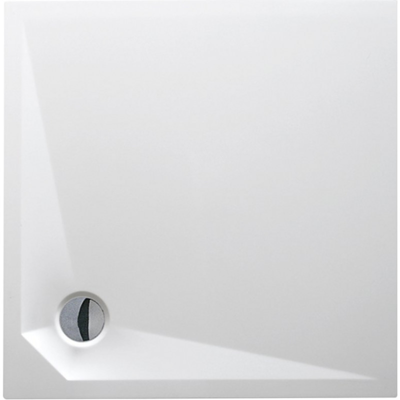 Roth dušas paliktnis Marmo Neo Square, 900x900 mm, h=30, r=550, balta akmens masas