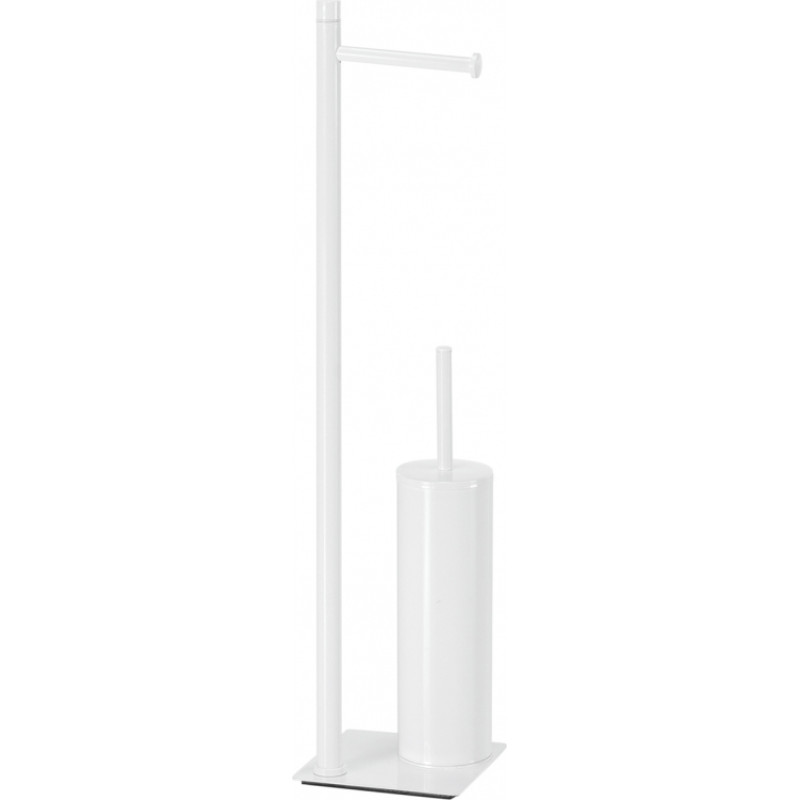 Gedy tualetes papīra un birstes turētājs Trilly, balts