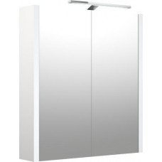 Raguvos Baldai spoguļskapis Serena, 600x120 mm, h=650 mm, 2D, spīdīgi balts