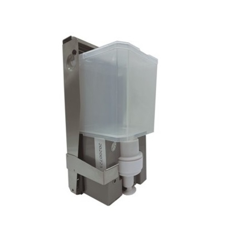 Mediclinics šķidro ziepju / dezinfekcijas līdzekļa dozators, iebūvējams aiz spoguļa, 1l, nerūsējošais tērauds