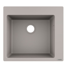 Hansgrohe virtuves izlietne S510-F450, viena bļoda, 560x510 mm, concrete grey