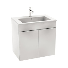 Jika izlietnes un skapīša komplekts Cube, 650x430 mm, h=607 mm, 2D, balts